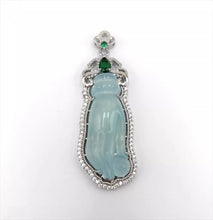 Load image into Gallery viewer, Nature Jade Budha Hand Pendant Necklace Gift Jewelry charm Blessing Lucky New a
