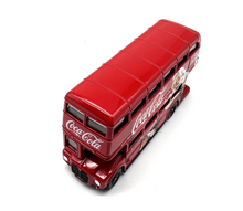 Load image into Gallery viewer, 1:76 London Double Decker Bus Santa Coke Christmas Model Diecast Metal Car New
