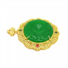 Load image into Gallery viewer, Nature Jade Green Landscape Pendant Necklace Gift Jewelry charm Blessing Lucky
