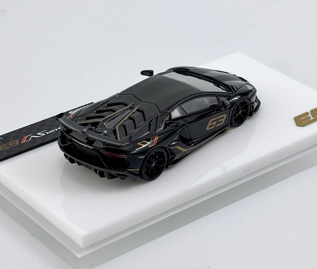【即出荷】 SVJ63 Aventador 1:64 TARDIS Super Model Sports Racing ミニカー