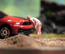 Load image into Gallery viewer, 1:64 Painted Figure Model Miniature Resin Diorama Sand Toy Bent Girl Lady Bikini
