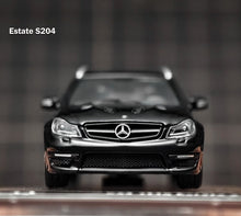 Load image into Gallery viewer, King 1:64 Black C63 AMG Estate S204 Wagon Sports Model Diecast Metal Car New Collection
