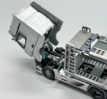 Load image into Gallery viewer, 1:64 Silver AMG Actros Gigaspace 4x2 Trailer Truck Model Diecast Metal Car
