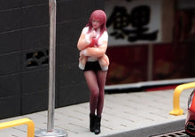 Load image into Gallery viewer, 1:64 Painted Figure Model Miniature Resin Diorama Toy Sand Red Hair Girl Stand
