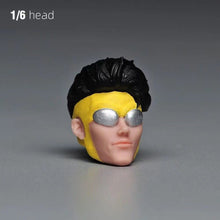 Load image into Gallery viewer, 1:12 Painted Head Figure Model Miniature Resin Diorama Face Man Cool Super Boy Collection
