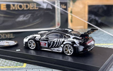 Load image into Gallery viewer, EM 1:64 Black White Dragon 911 GT3 RS Sports Model Diecast Metal Car New Collection
