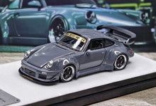 Load image into Gallery viewer, PGM 1:64 Gray 911 RWB 930 Standard Classic Sports Model Diecast Metal Car New Collection
