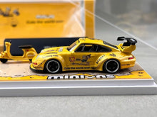 Load image into Gallery viewer, ZJWJ 1:64 Yellow RWB 993 Motorcycle Sports Model Diecast Metal Car New Collection

