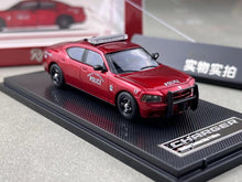 Load image into Gallery viewer, Rollin 1:64 2008 Red Ridely Township Police Charger Model Diecast Metal Car
