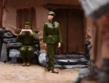 Load image into Gallery viewer, 1:64 Painted Figure Model Miniature Resin Diorama Toy Sand Lady Man Soldier
