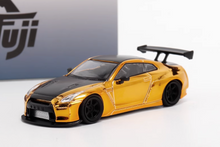 Load image into Gallery viewer, Fuji 1:64 Plating Gold GTR R35 Pandem Rocket Bunny Model Diecast Metal Car New Collection
