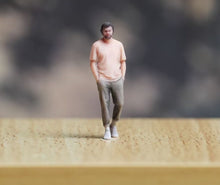 Load image into Gallery viewer, 1:64 Painted Figure Model Miniature Resin Diorama Sand Walking Man Cool Guy
