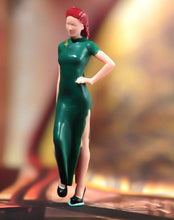 Load image into Gallery viewer, 1:64 Painted Figure Model Miniature Resin Diorama Sand Toy Qipao Cheongsam Lady New
