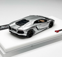 Load image into Gallery viewer, Tardis 1:64 Silver Aventador LP700-4 Sports Model Diecast Resin Car New Collection
