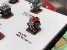 Load image into Gallery viewer, 1:64 JDM EJ20 RB26 SR20 2JZ 4AGE 4G63T F20C K20A B16B Engine Model Resin Car
