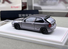 Load image into Gallery viewer, Model1 1:64 JDM Gray Civic EK9 R Hatchback Sports Model Diecast Metal Car New Collection
