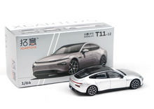 Load image into Gallery viewer, XCARTOYS 1:64 Silver Xpeng P7i EV Sports Model Diecast Metal Car New Collection
