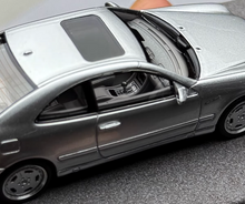 Load image into Gallery viewer, 1:64 STA Silver CLK W208 Coupe Sports Model Diecast Resin Car New Collection

