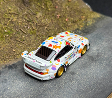 Load image into Gallery viewer, MH 1:64 White RWB 993 Happy Children's Day Sports Model Diecast Metal Car New Collection
