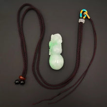 Load image into Gallery viewer, Nature Jade Gourd Pendant Necklace Gift Jewelry charm Blessing Lucky Wealth new
