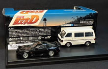 Load image into Gallery viewer, 1:64 JDM Comic Initial D RX7 FD Support Van Sports Model Diecast Metal Car New
