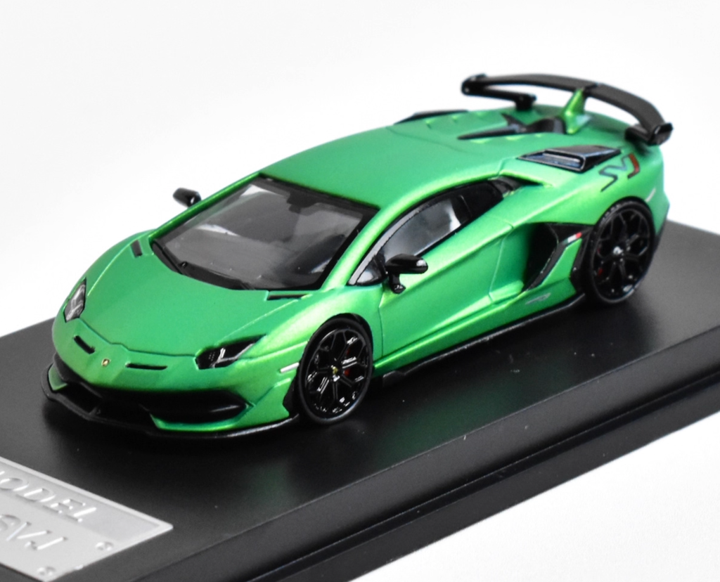 JY 1:64 Green Aventador SVJ LP770-4 Sports Model Diecast Metal Car New Collection