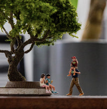 Load image into Gallery viewer, 1:64 Painted Figure Model Miniature Resin Diorama Scene Big Tree Street People
