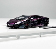 Load image into Gallery viewer, Tardis 1:64 Purple LP700-4 Racing Sports Model Diecast Resin Car New Collection
