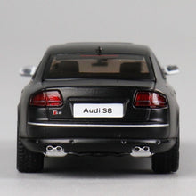 Load image into Gallery viewer, JKM 1:64 Matte Black S8 D3 Sedan Sports Model Diecast Metal Car New Collection

