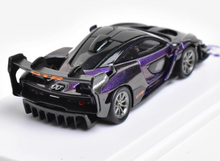 Load image into Gallery viewer, CM 1:64 Purple Senna GTR Hongkong Racing Sports Model Diecast Metal Car New Collection
