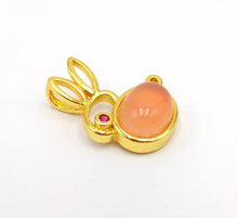 Load image into Gallery viewer, Nature Jade Cute Rabbie Pendant Necklace Gift Jewelry charm Blessing Lucky e
