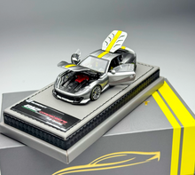 Load image into Gallery viewer, 1:64 GLAMCRAFT Gray 812C Sports Open Model Diecast Metal Car New Collection

