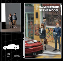 Load image into Gallery viewer, 1:64 Painted Figure Mini Model Toy Miniature Car Scenes Resin Business Suit Lady
