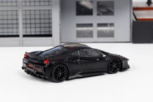 Load image into Gallery viewer, DCM 1:64 Black Novitec 488 Pista Racing Sports Model Diecast Metal Car New
