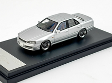 Load image into Gallery viewer, Mortal 1:64 Silver Skyline GTR ER34 25GT AIT Sports Model Diecast Metal Car
