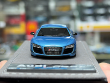 Load image into Gallery viewer, GRYNING 1:64 Blue R8 GT Racing Sports Model Diecast Resin Car New Collection
