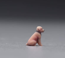 Load image into Gallery viewer, 1:64 Painted Figure Model Miniature Resin Sand Golden Retriever Pet Dog Sitting
