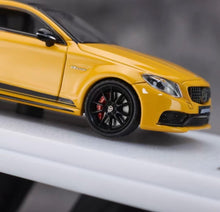 Load image into Gallery viewer, Howie 1:64 Yellow C63s Coupe Sports Model Diecast Metal Car New Collection
