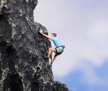 Load image into Gallery viewer, 1:64 Painted Figure Model Miniature Resin Diorama Sand Hiker Climber Backpacker New Collection
