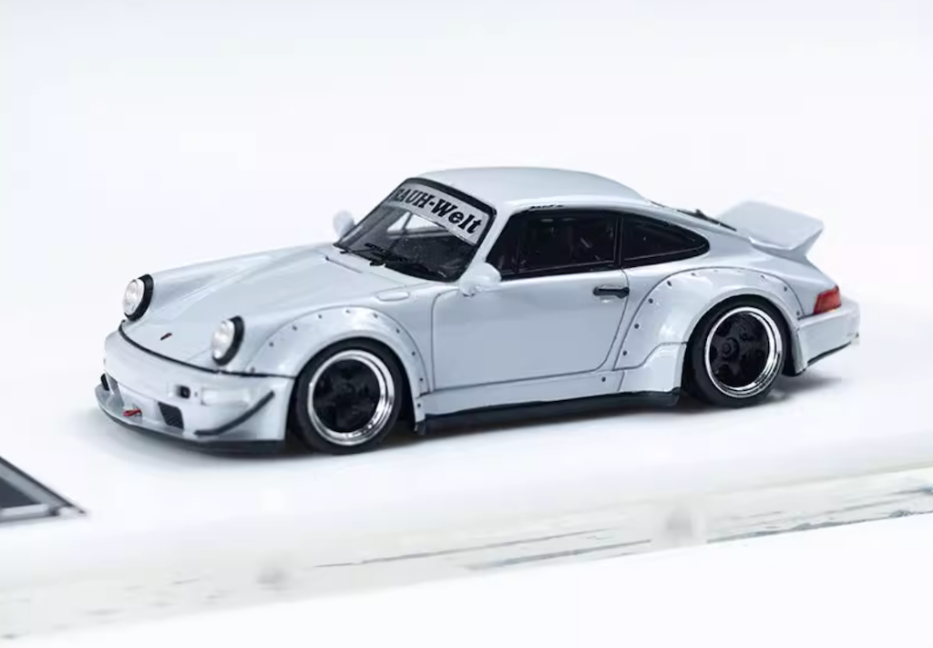 XKE 1:64 Gray RWB 964 911 Coupe Racing Sports Model Diecast Resin Car New Collection