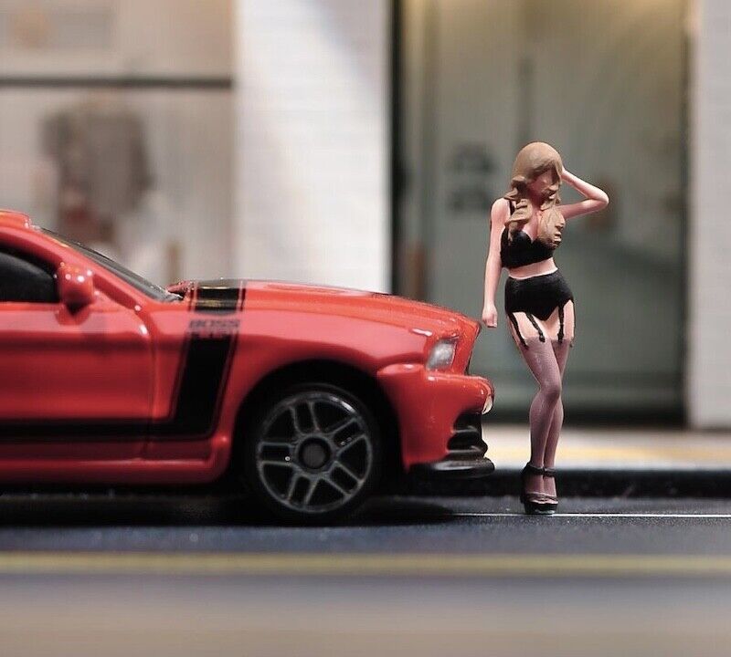 1:64 Painted Unpainted Figure Model Miniature Resin Diorama Sand Lace Beauty