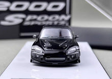 Load image into Gallery viewer, MT 1:64 JDM Black S2000 Spoon Sports Convertible Model Diecast Metal Car New Collection
