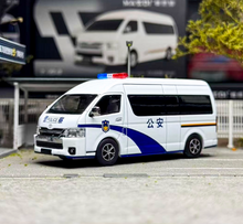 Load image into Gallery viewer, Masdi 1:64 Police Hiace H200 Mini Van Sports Model Diecast Metal Car New Collection
