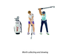 Load image into Gallery viewer, 1:64 Painted Figure Model Miniature Resin Diorama Sand Sports Goft Couple Set New
