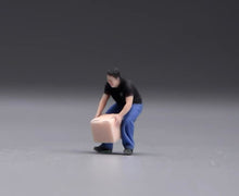 Load image into Gallery viewer, 1:64 Painted Figure Model Miniature Resin Diorama Toy Sand Carrier Workers Set
