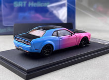 Load image into Gallery viewer, SH 1:64 Pink Blue Challenger SRT Hellcat Sports Model Diecast Metal Car New Collection
