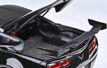 Load image into Gallery viewer, AUTOart 1:18 Black CORVETTE C7 ZR1 Racing Sports Model Diecast Metal Car
