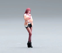 Load image into Gallery viewer, 1:64 Painted Figure Model Miniature Resin Diorama Toy Sand Red Hair Girl Stand
