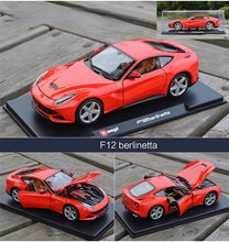 Load image into Gallery viewer, Bburago 1:24 Red F12 Berlinetta Racing Sports Model Toy Diecast Metal Car BN
