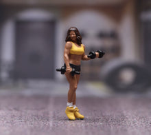 Load image into Gallery viewer, 1:64 Painted Figure Model Miniature Resin Diorama Scene Sand Gym Woman Exercise
